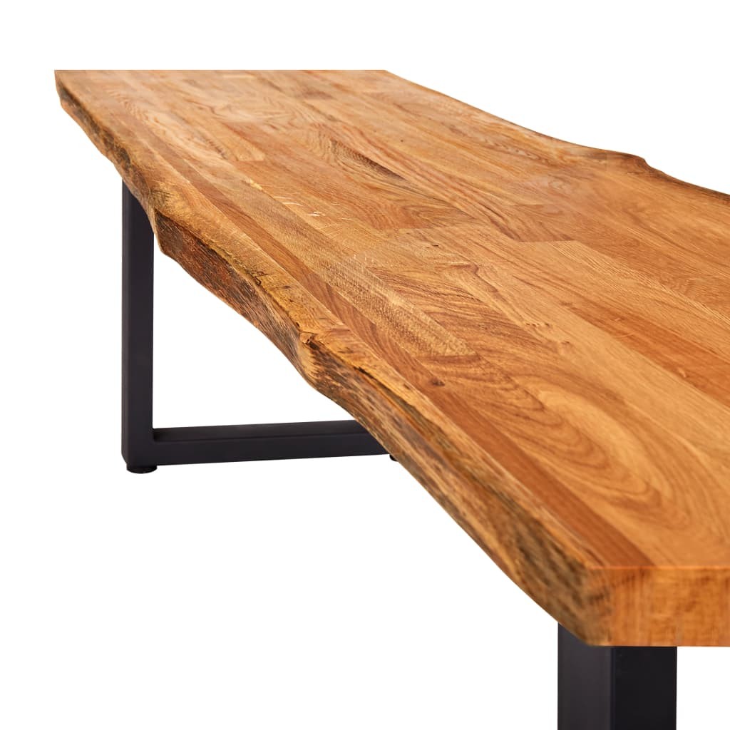 Bench 160 cm Natural Solid Oak Wood